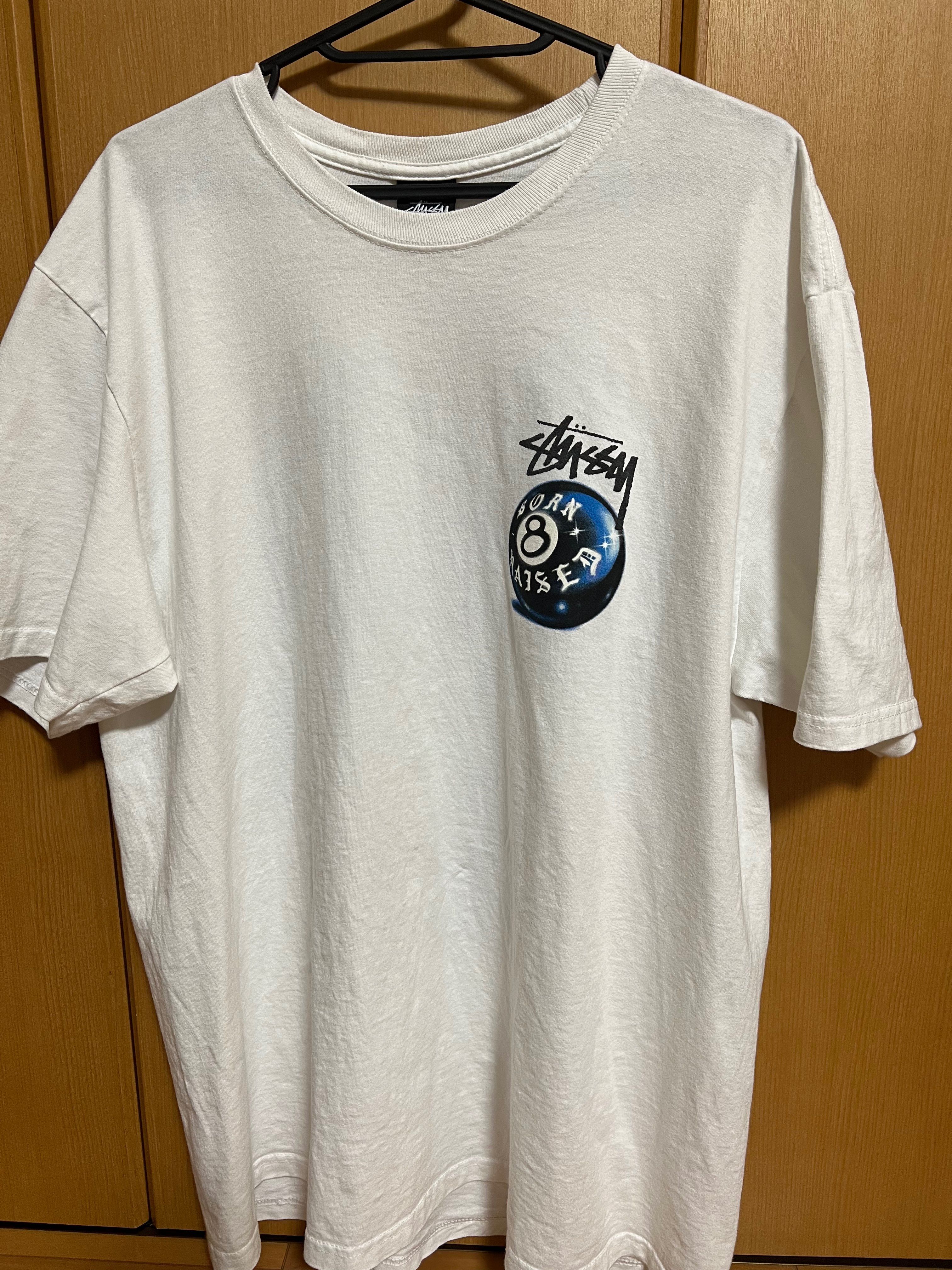 Stussy Born x Raised 8 Ball Tee "White"