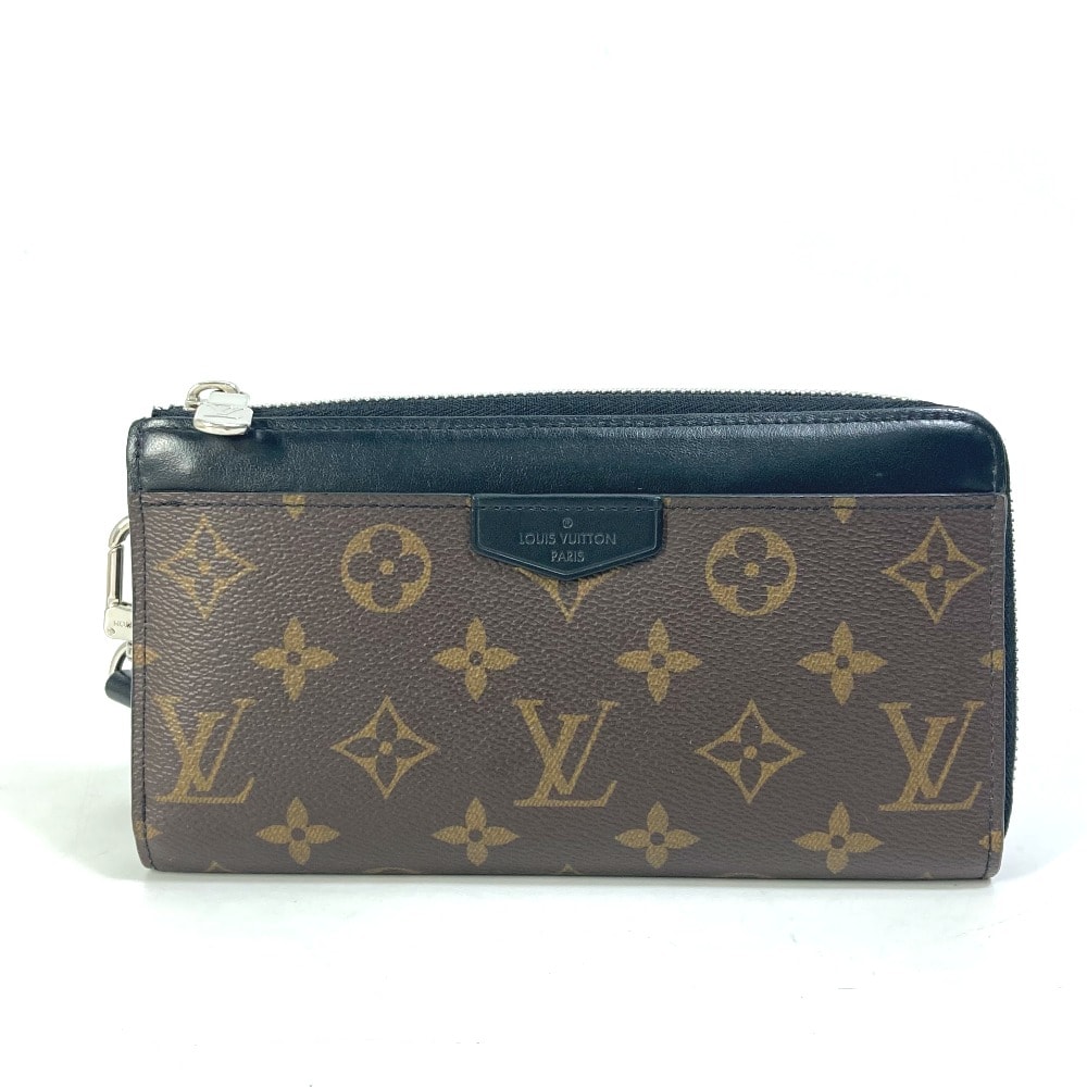 ルイヴィトン LOUIS VUITTON ジッピードラゴンヌ M69407 モノグラムマカサー ストラップ付 長財布 モノグラムキャンバス ブラウン