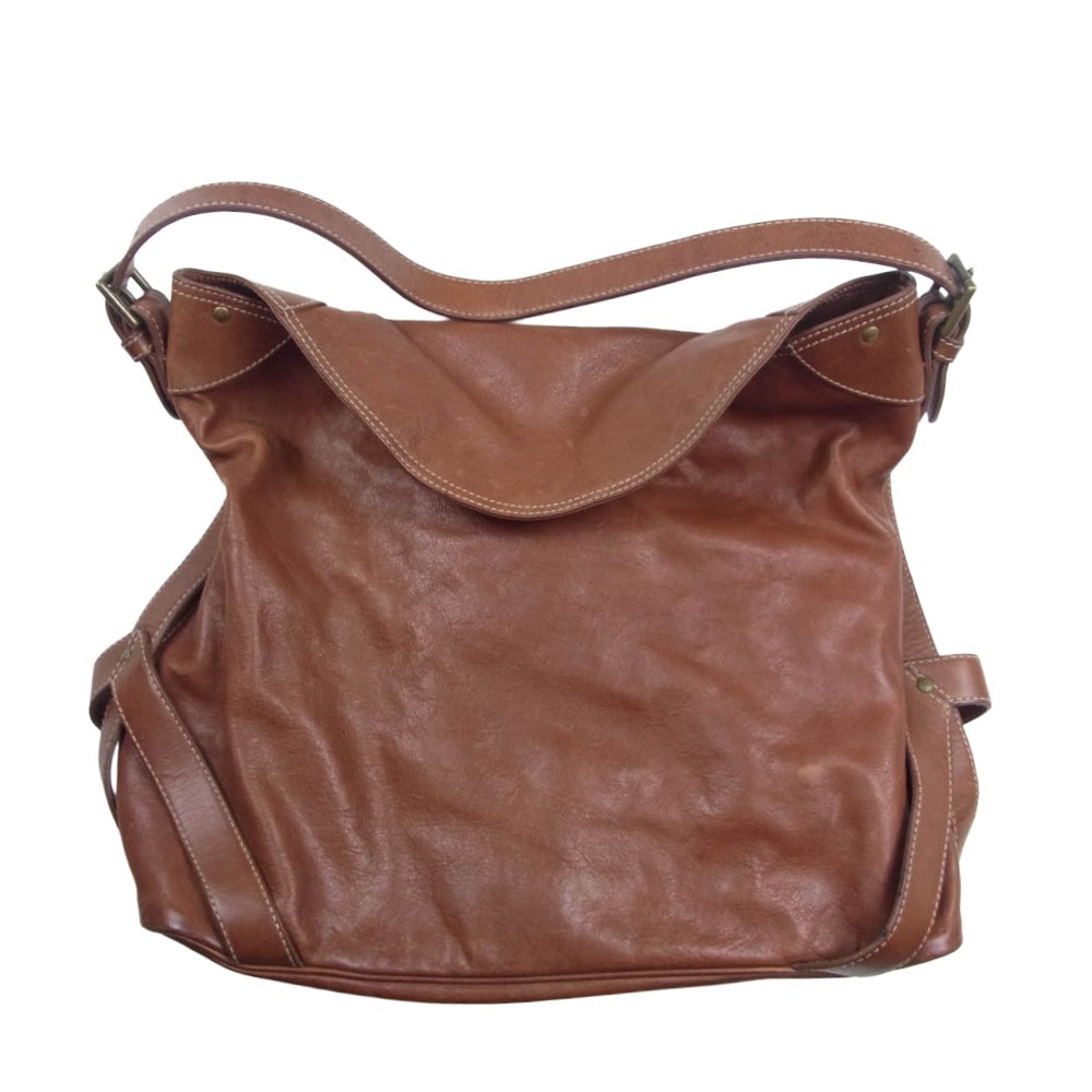 RALPH LAUREN ラルフローレン その他バッグ オールレザー ショルダー ハンド バッグ ブラウン系【中古】