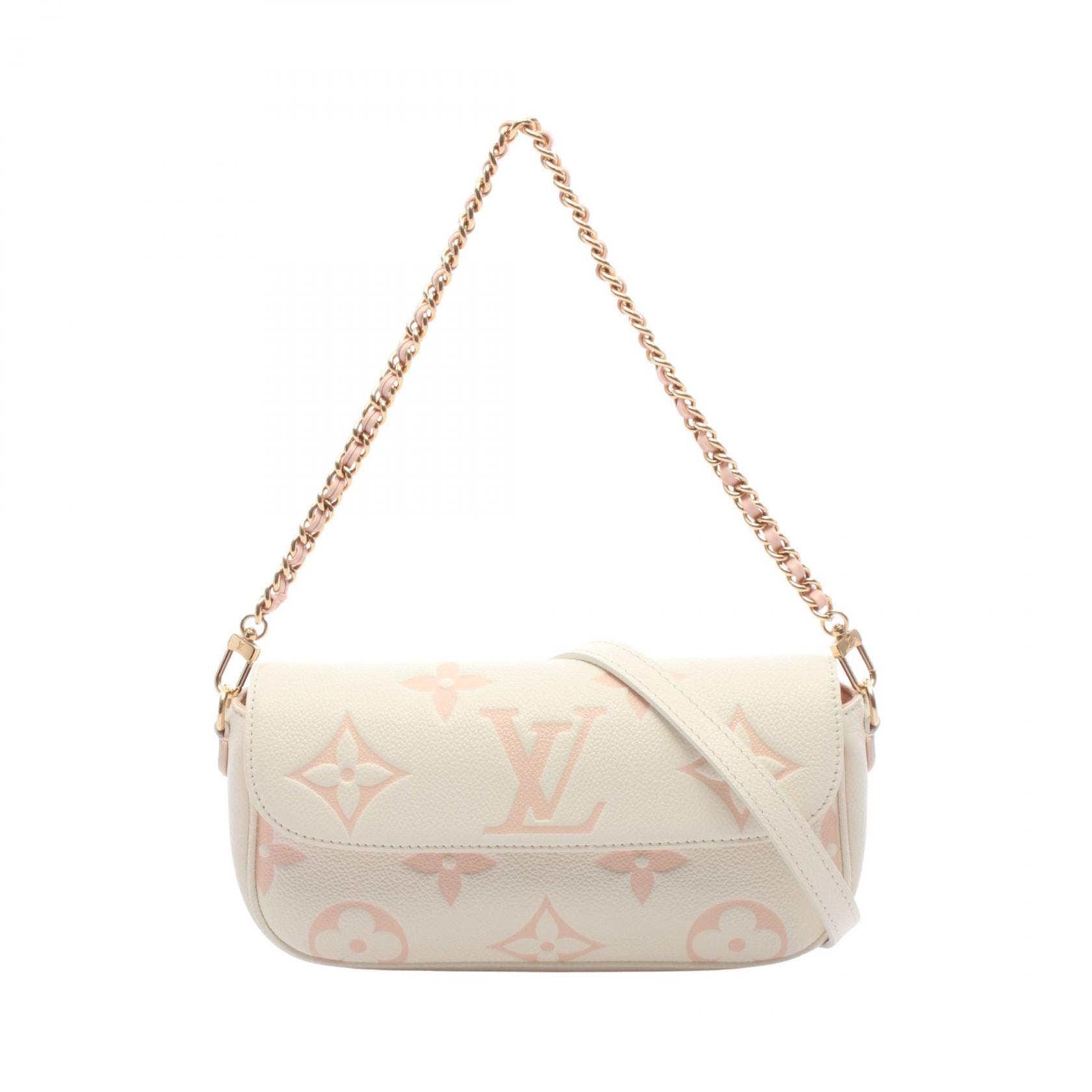 ルイ・ヴィトン LOUIS VUITTON ウォレット オン チェーン アイビー 2WAY ショルダーバッグ バッグ レザー モノグラム・アンプラント レディース ホワイト系 / ピンク系 M83026 【中古】