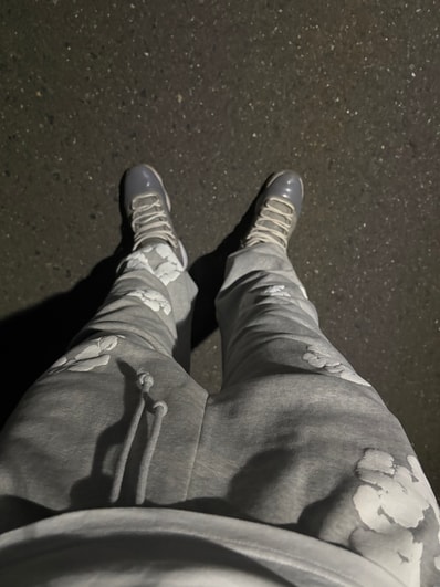 DENIM TEARS Cotton Wreath Baggy Sweatpants "Grey"