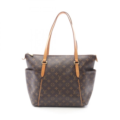 ルイ・ヴィトン LOUIS VUITTON トータリーMM トートバッグ バッグ PVCコーティングキャンバス レザー モノグラム レディース ブラウン系 M56689 【中古】