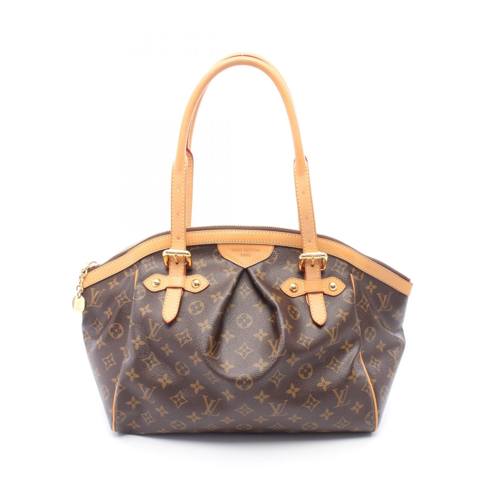 ルイ・ヴィトン LOUIS VUITTON ティヴォリGM ハンドバッグ バッグ PVCコーティングキャンバス レザー モノグラム レディース ブラウン系 M40144 【中古】