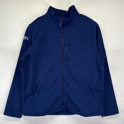 古着 エルエルビーン L.L.Bean ジャケット ソフトシェルジャケット フルジップ 裏地フリース アウトドア XL ブルー メンズ