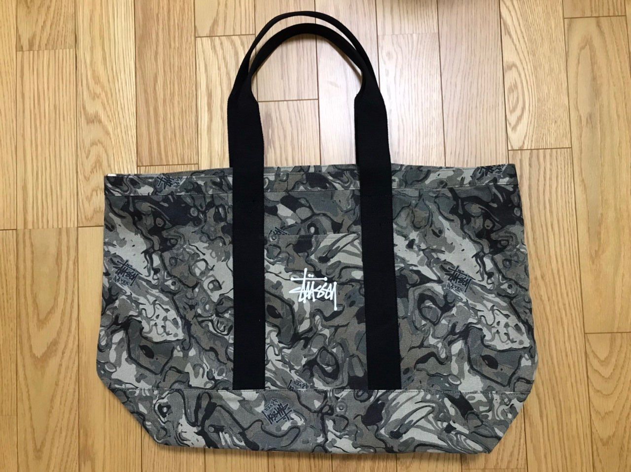 Stussy Canvas Extra Large Tote Bag "Veil Camo"