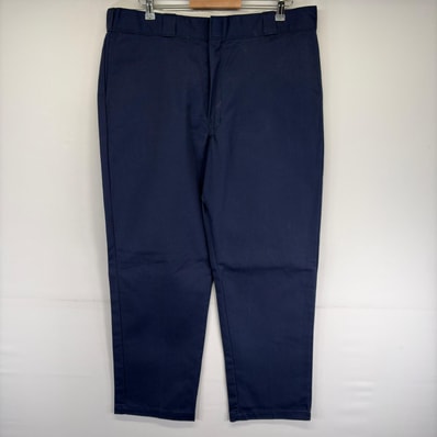 古着 ディッキーズ Dickies パンツ ワークパンツ チノパン スラックス 874 ストレート ジッパーフライ w40 L32 ネイビー系 メンズ