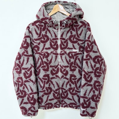 Supreme Celtic Knot Reversible WINDSTOPPER Fleece Hooded Jacket "Grey"
