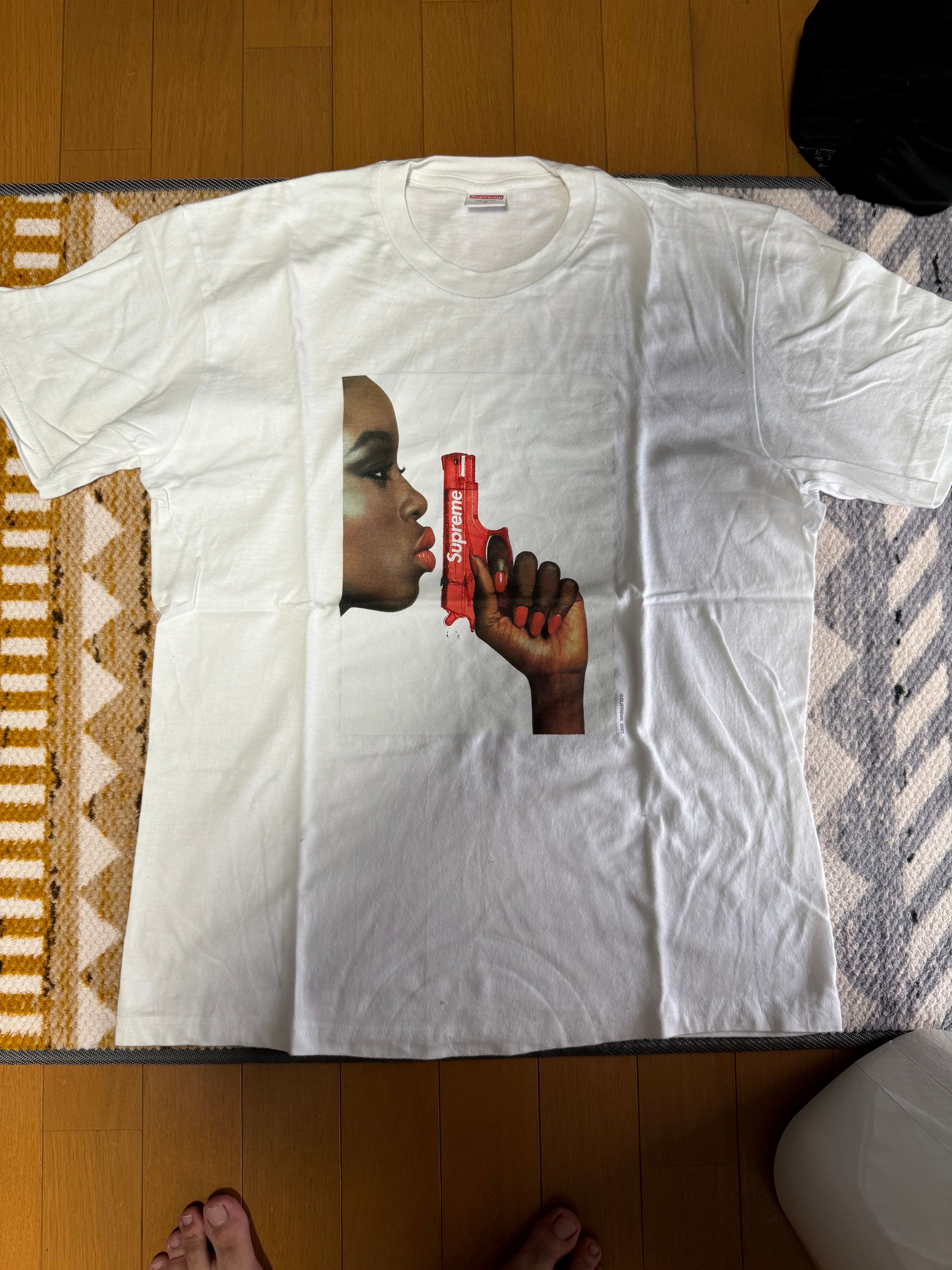 Supreme Water Pistol Tee "White"