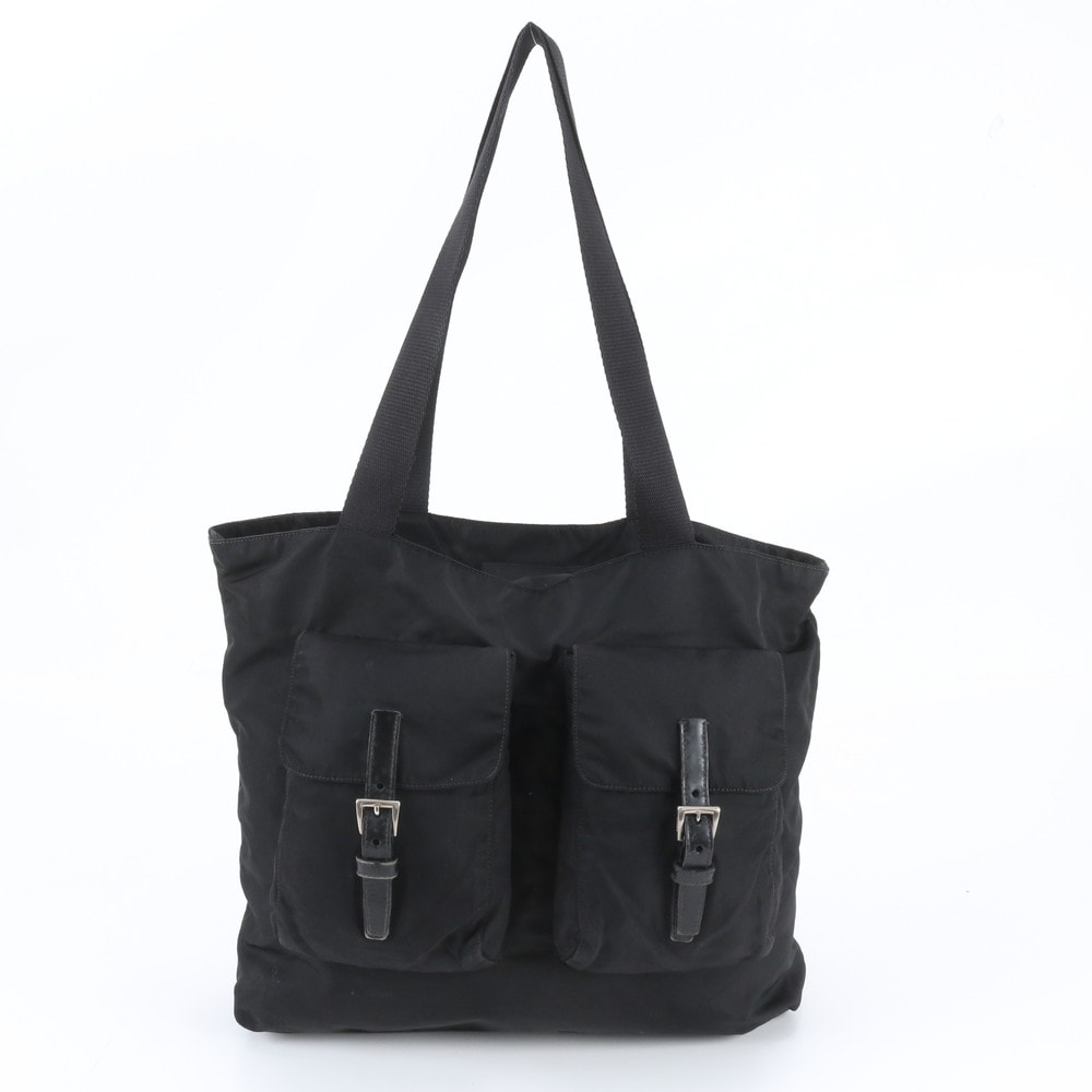 プラダ テスート ナイロントライアングルロゴトート バッグ