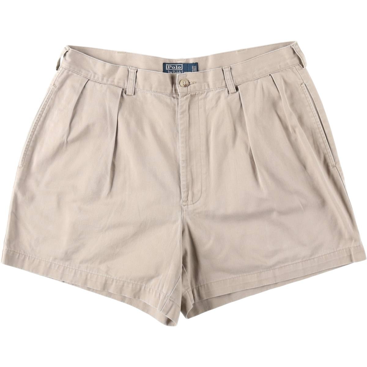 古着 ラルフローレン Ralph Lauren POLO by Ralph Lauren TYLER SHORT ツータック チノショーツ ショートパンツ メンズw35相当/eaa653494