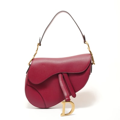 ディオール Dior サドル レザー ショルダーバッグ【中古】