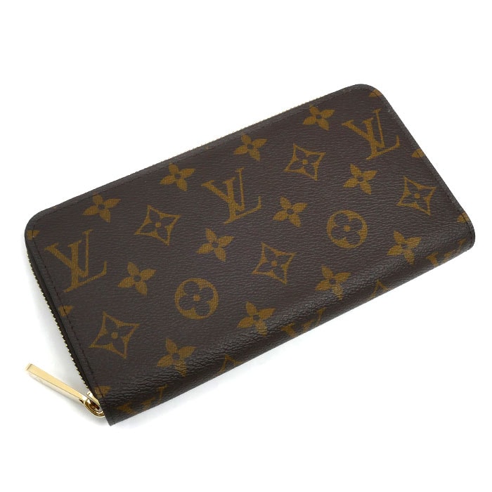 LOUIS VUITTON ルイ・ヴィトン ジッピー・ウォレット 長財布 ラウンドファスナー モノグラム ブラウン M41896 IC レディース【中古】【極美品】