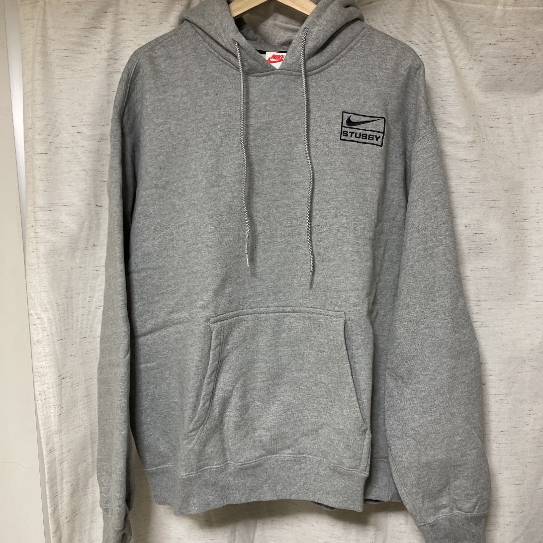 Stussy × Nike NRG Washed Hoodie (US Size) "Grey" DJ9488-063