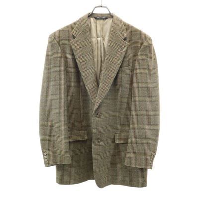 Burberrys バーバリーズ 90s オールド USA製 チェック柄 テーラードジャケット ベージュ