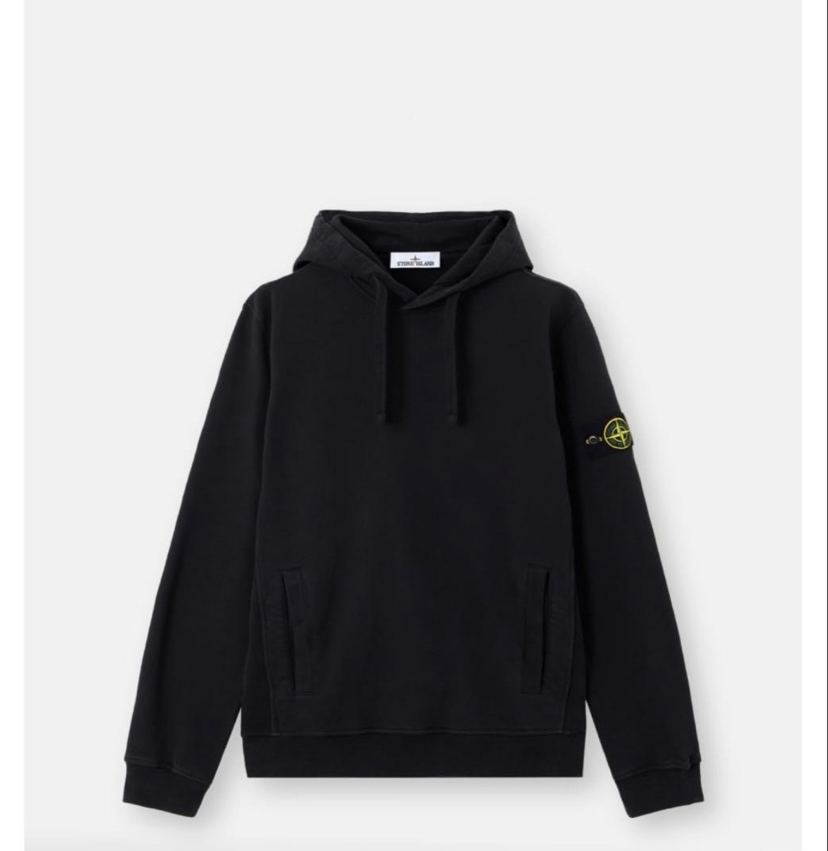 6100029 BRUSHED ORGANIC COTTON FLEECE "Black"