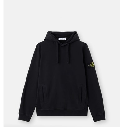 6100029 BRUSHED ORGANIC COTTON FLEECE "Black"