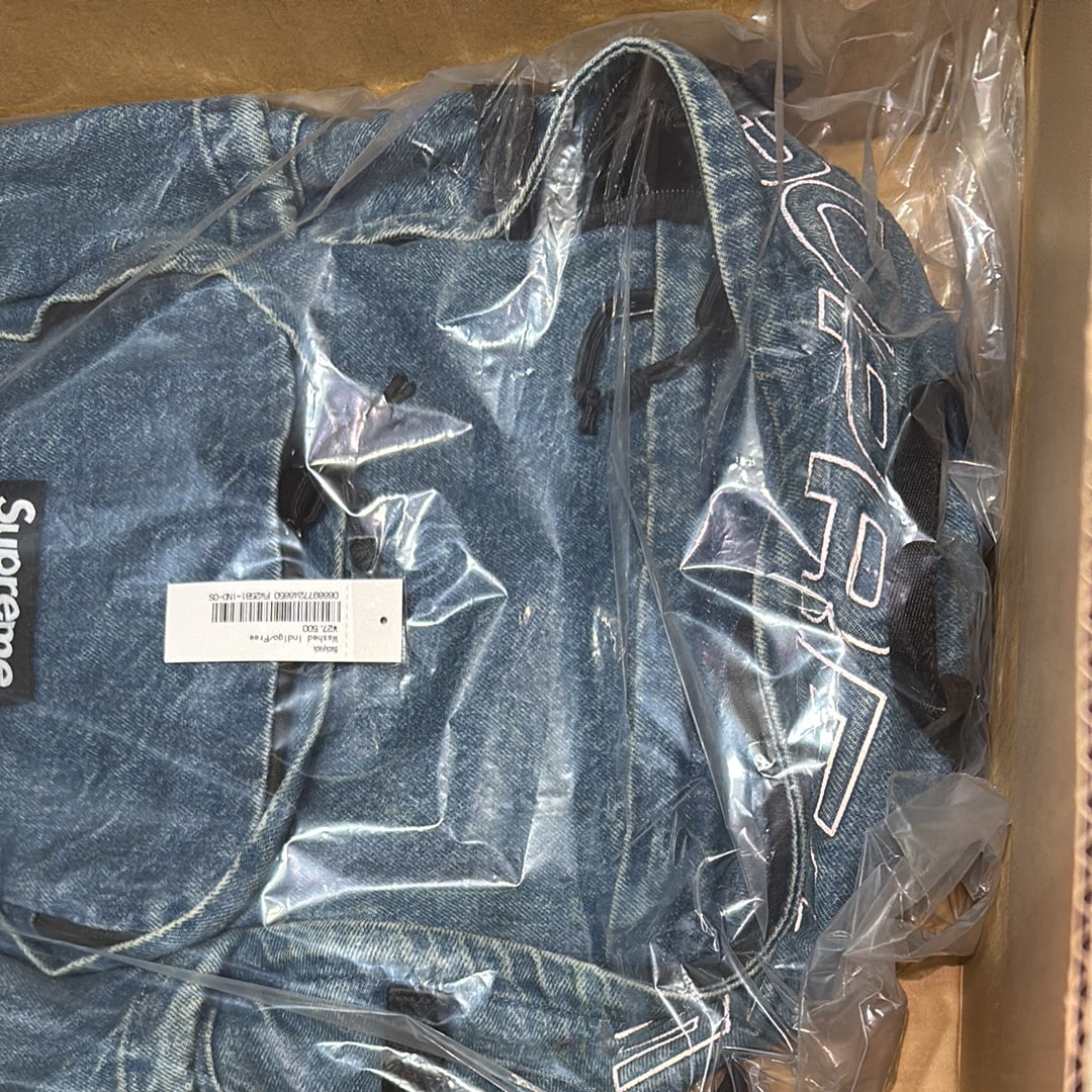 Supreme Denim Backpack "Washed Indigo"