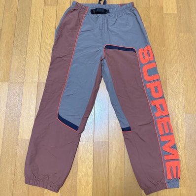 Supreme S Paneled Belted Track Pant "Brown"
