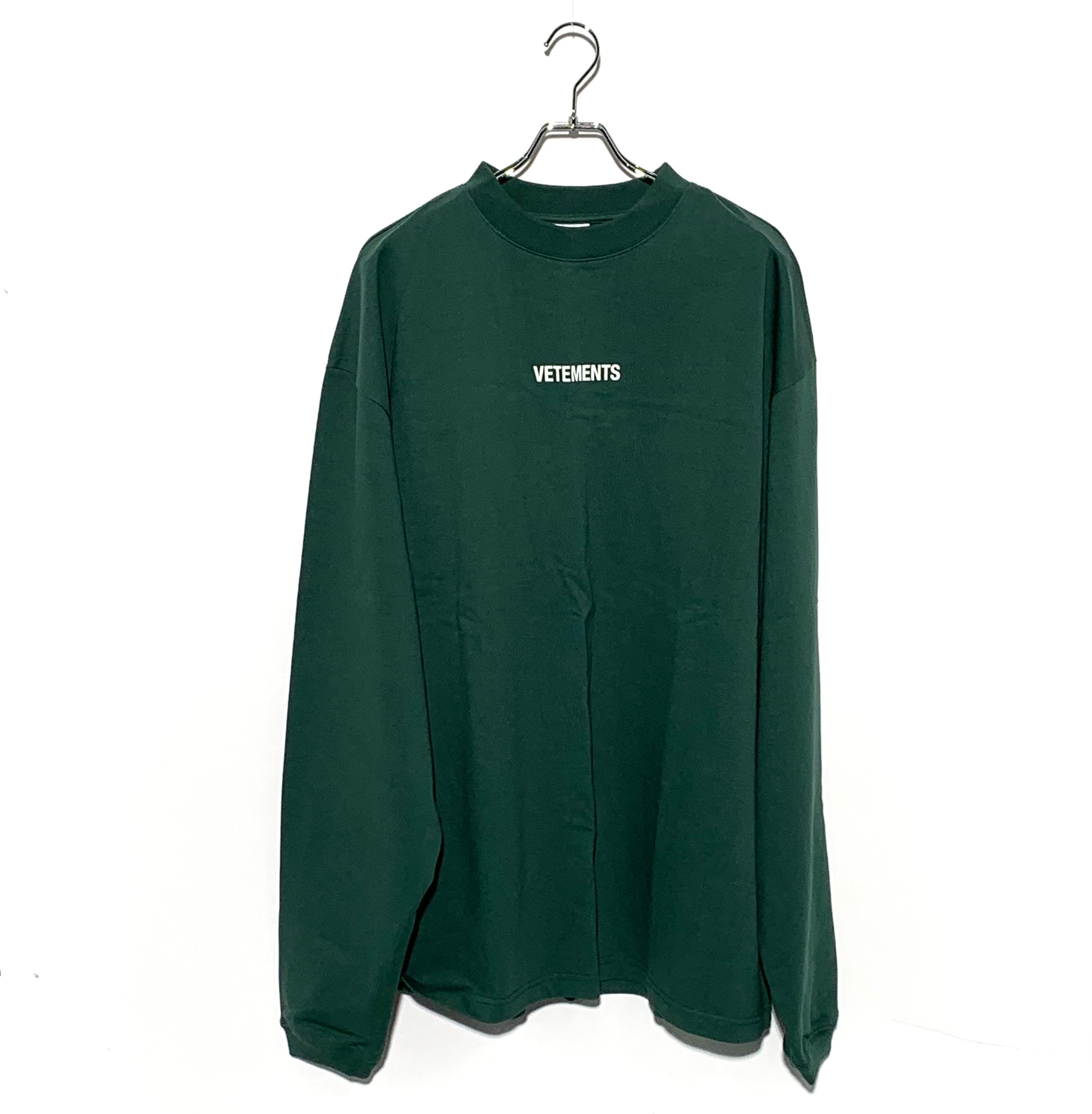 ヴェトモン L/S ロゴラベル Tシャツ "グリーン"