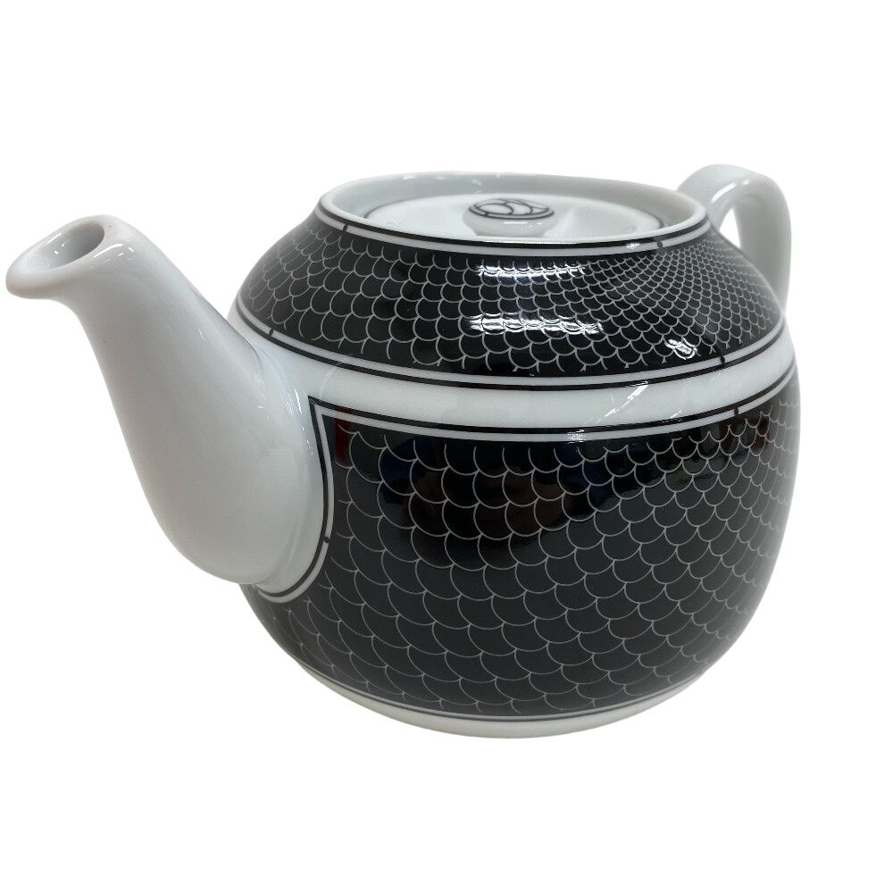 エルメス HERMES 食器 Hデコ ティーポット ブラック