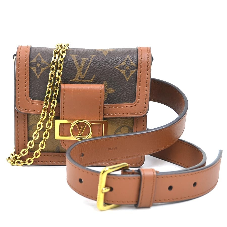 ルイ ヴィトン LOUIS VUITTON ショルダーバッグ ベルトバッグ バムバッグ ドーフィーヌBB/モノグラム リバース ブラウン レディース【中古】 90278a