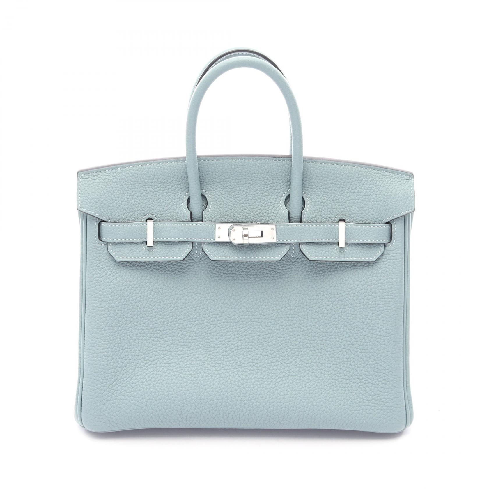 エルメス HERMES バーキン25 ハンドバッグ バッグ レザー トゴ Y刻印(2020年製造) レディース ブルー系 【中古】