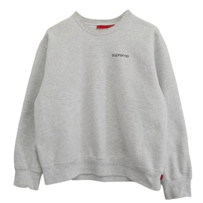 Supreme シュプリーム スウェット 23AW NYC Crewneck ニューヨーク クルー ネック ロゴ プリント スウェット グレー系 M【中古】