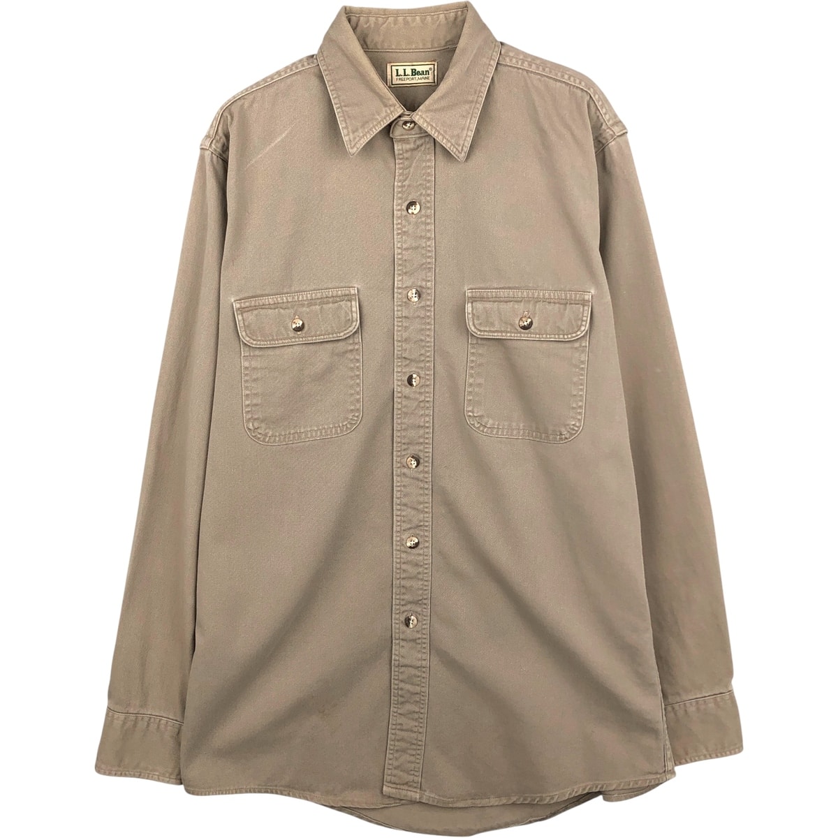 古着 80~90年代 エルエルビーン L.L.Bean 長袖 コットンシャツ メンズL相当 ヴィンテージ/eaa610928