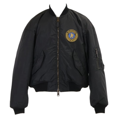 バレンシアガ 【美品/国内正規/25年製】839101 Large Fit Bomber Jacket ラージフィット ボンバージャケット 42