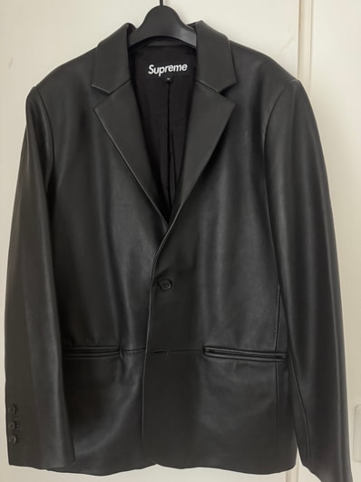 Supreme Leather Blazer "Black"