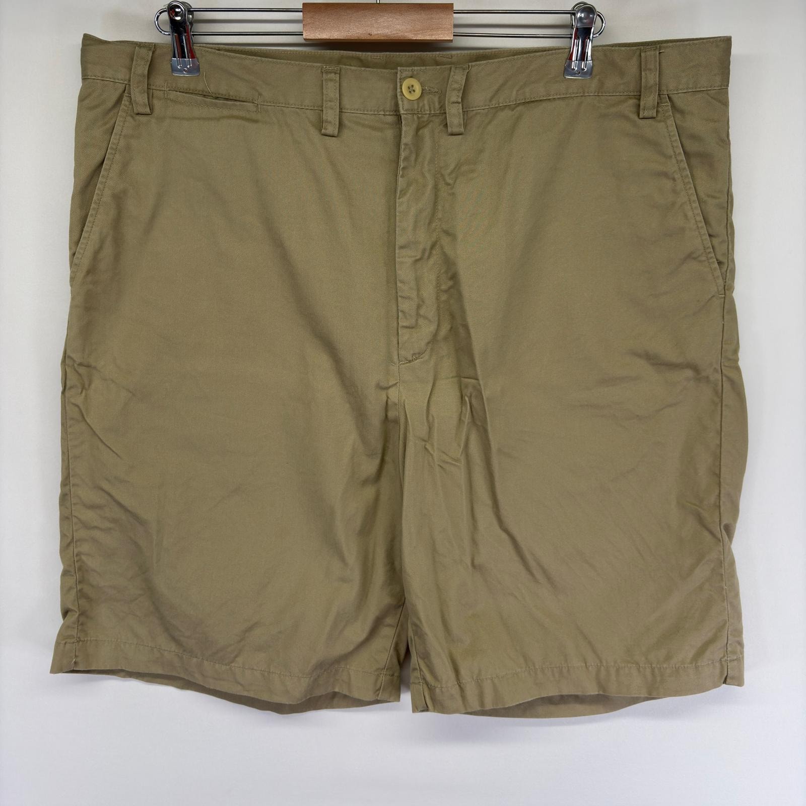 古着 ノーティカ NAUTICA パンツ チノパン ワンポイントロゴ ハーフ ショートパンツ ジップ ショートパンツ w42  ブラウン系 メンズ