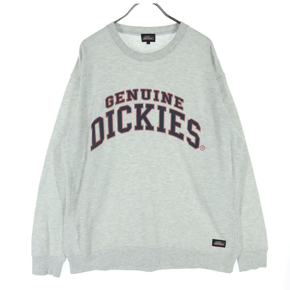 Dickies ディッキーズ ロゴプリント 長袖 トレーナー L グレー