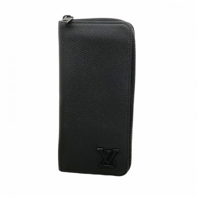 【6dc3373-k】ルイヴィトン 長財布 LVアエログラム ジッピーウォレットヴェルティカル M81743 ノワール【中古】メンズ