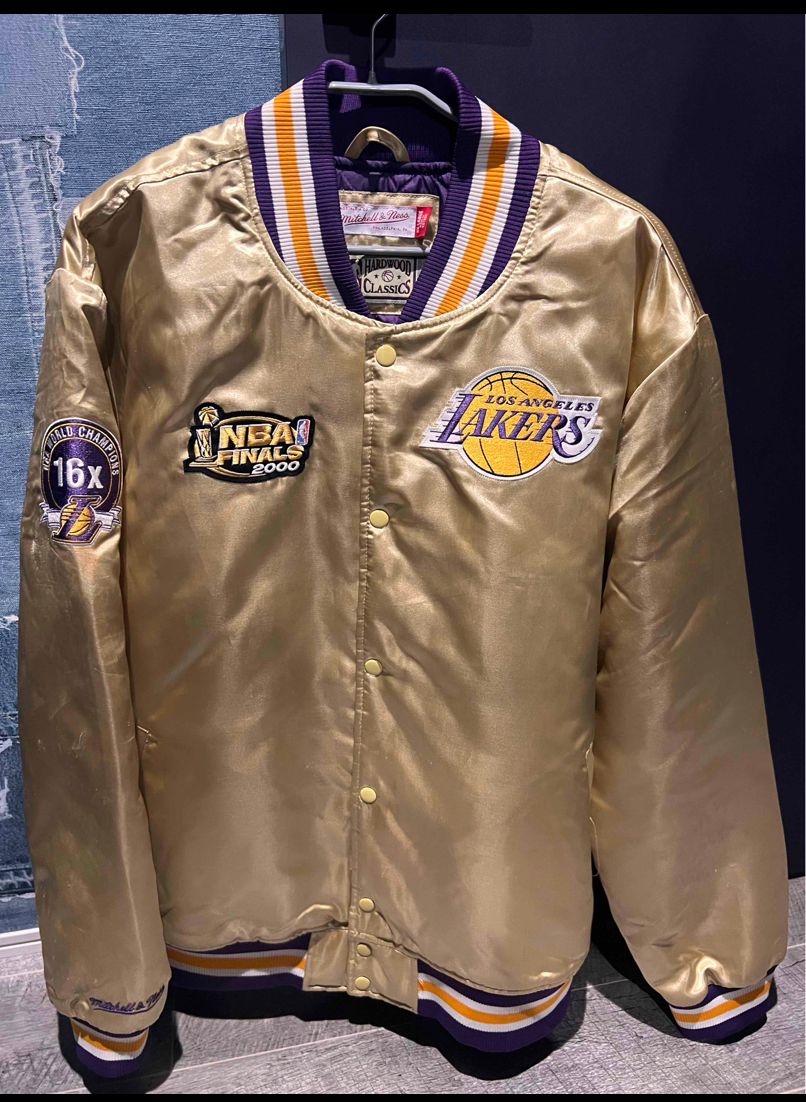 Mitchell &Ness/ミッチェルアンドネス/LAKERS/レイカーズ/スタジャン/スタジアムジャケット/Los Angeles/ロサンゼルス/XL/SNOOP DOGG/スヌープドッグ/NBA/バスケ/ローライダー/LOWRIDER/西海岸/LA