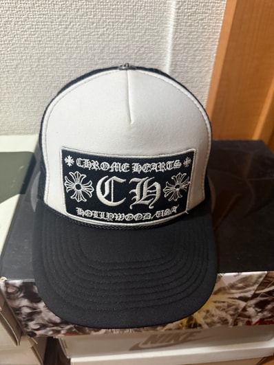 Chrome Hearts Trucker Cap CH "Black/White"