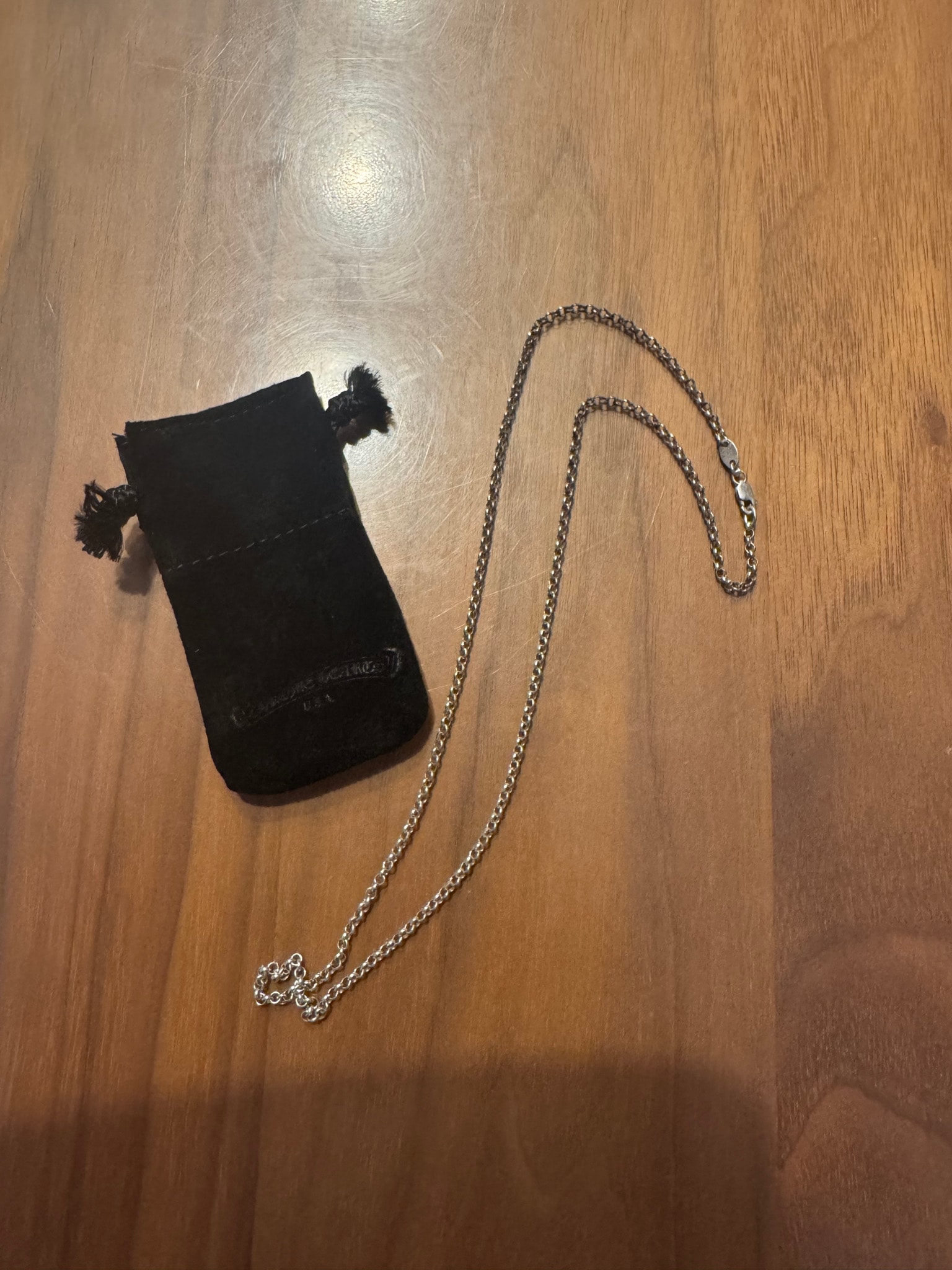 Chrome Hearts Roll Chain Necklace "Silver"