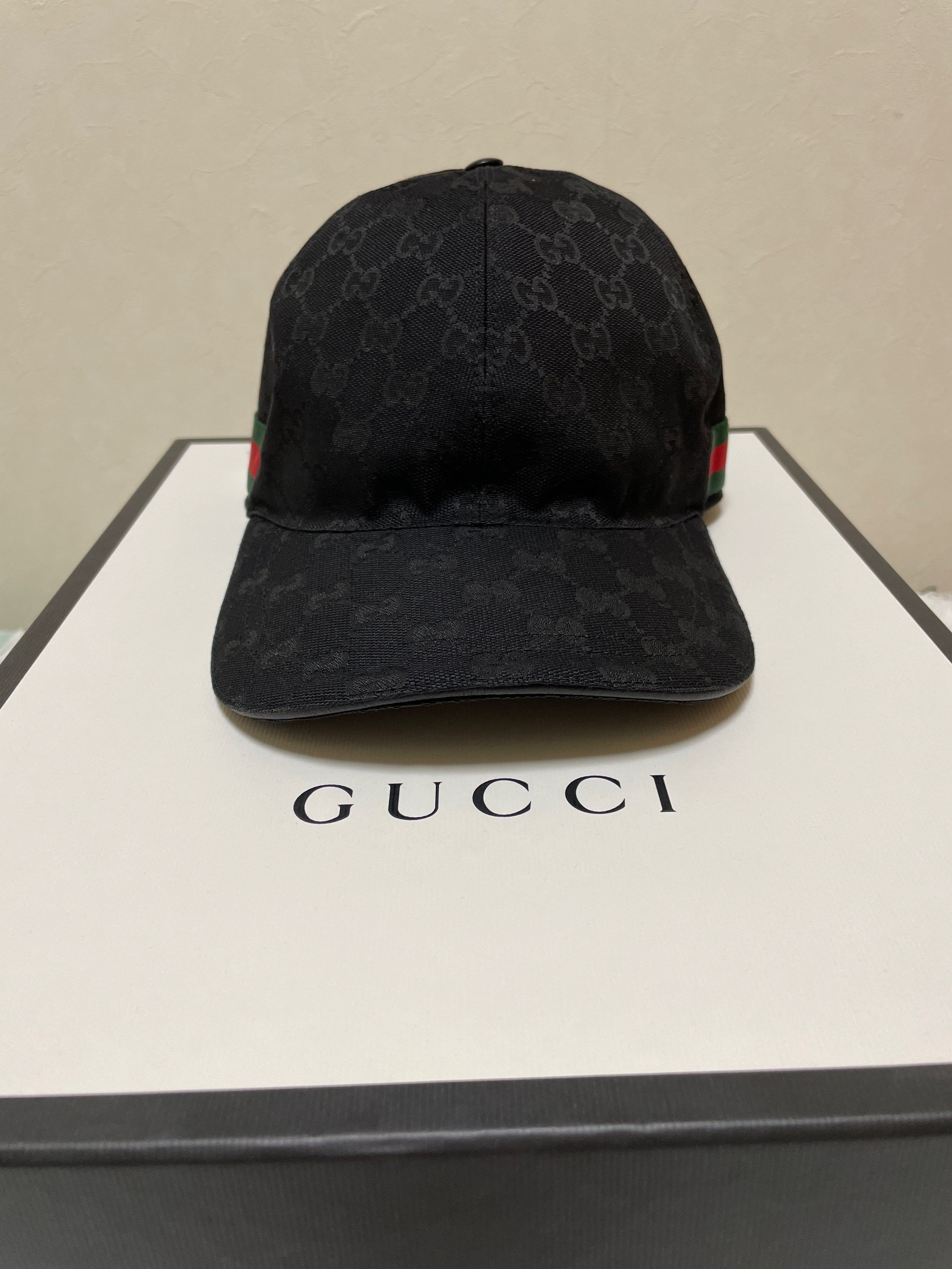 GUCCI Original GG Canvas Baseball Cap "Black"