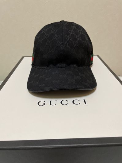 GUCCI Original GG Canvas Baseball Cap "Black"