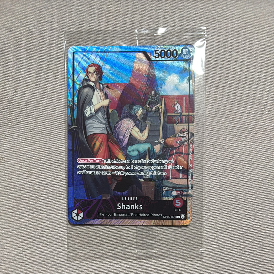 シャンクス L [OP09-001]【英語版】(プロモーションカード「PSA限定コラボプロモカード」)