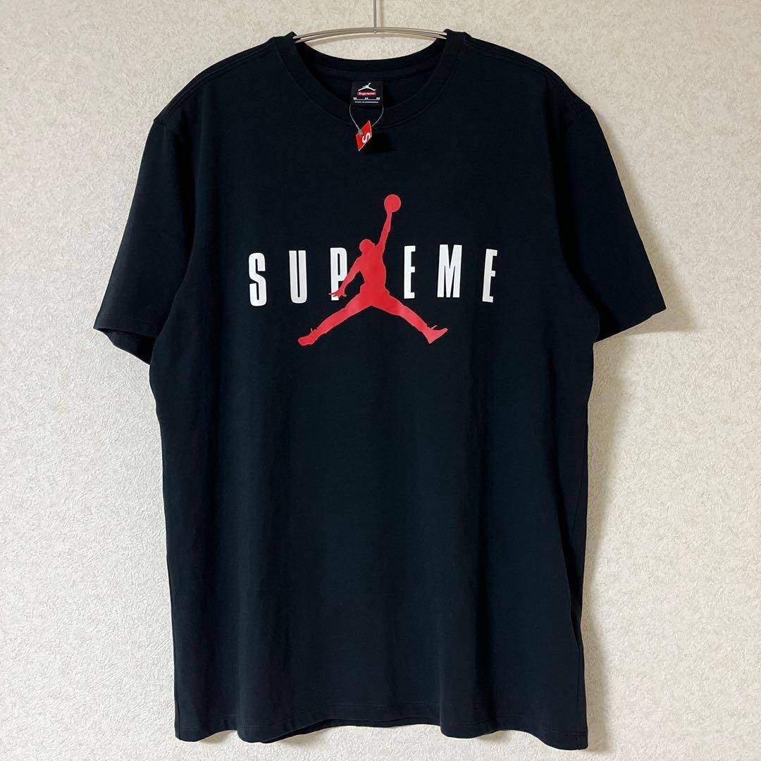 B (目立った傷や汚れなし)】シュプリーム x ジョーダン Tシャツ