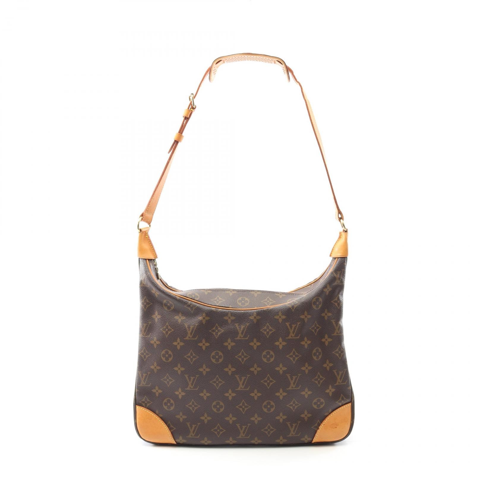 ルイ・ヴィトン LOUIS VUITTON ブローニュ35 ショルダーバッグ バッグ PVCコーティングキャンバス レザー モノグラム レディース ブラウン系 M51260 【中古】