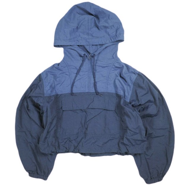BEAMS BOY ビームスボーイ 25SS 2トーンアノラック 13-18-0378-120 ONE SIZE NAVY ナイロン パーカー トップス g25632