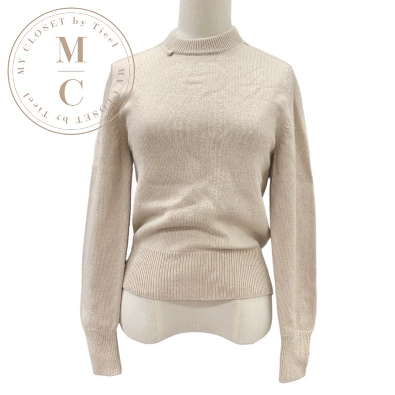 未使用 ルイヴィトン LOUIS VUITTON トップス ニット カシミヤ ベージュ