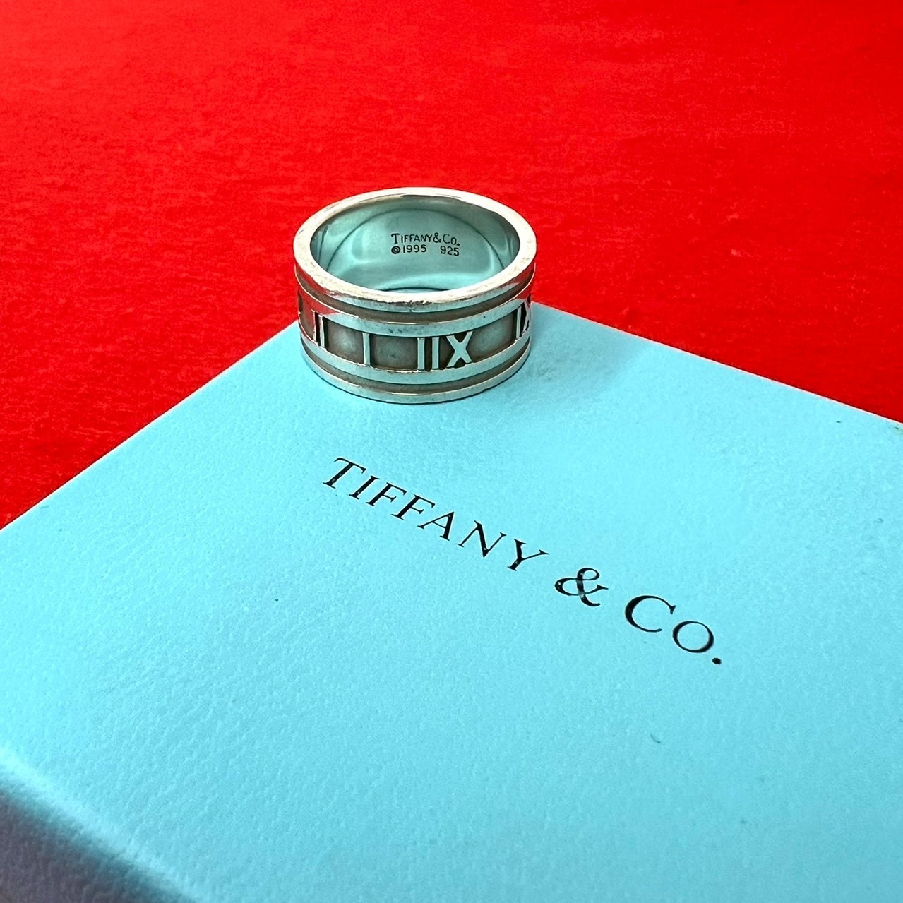TIFFANY&Co. ティファニー アトラス ワイド リング シルバー925 リング・指輪 23号 シルバー
 741-9