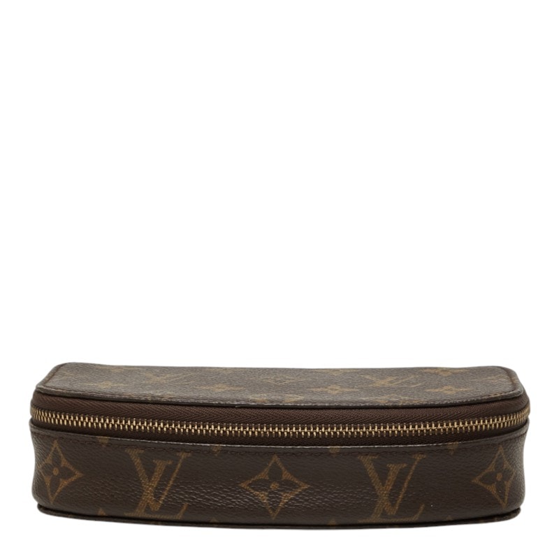 ルイ ヴィトン モノグラム ポッシュ モンテカルロ ジュエリーポーチ ジュエリーケース M47352 ブラウン PVC レディース LOUIS VUITTON 中古