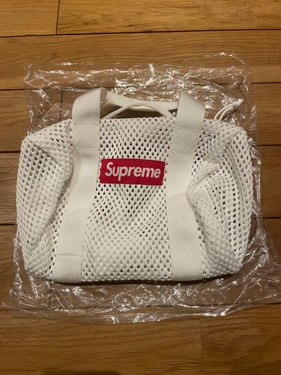 Supreme Mesh Mini Duffle Bag "White" (23SS)
