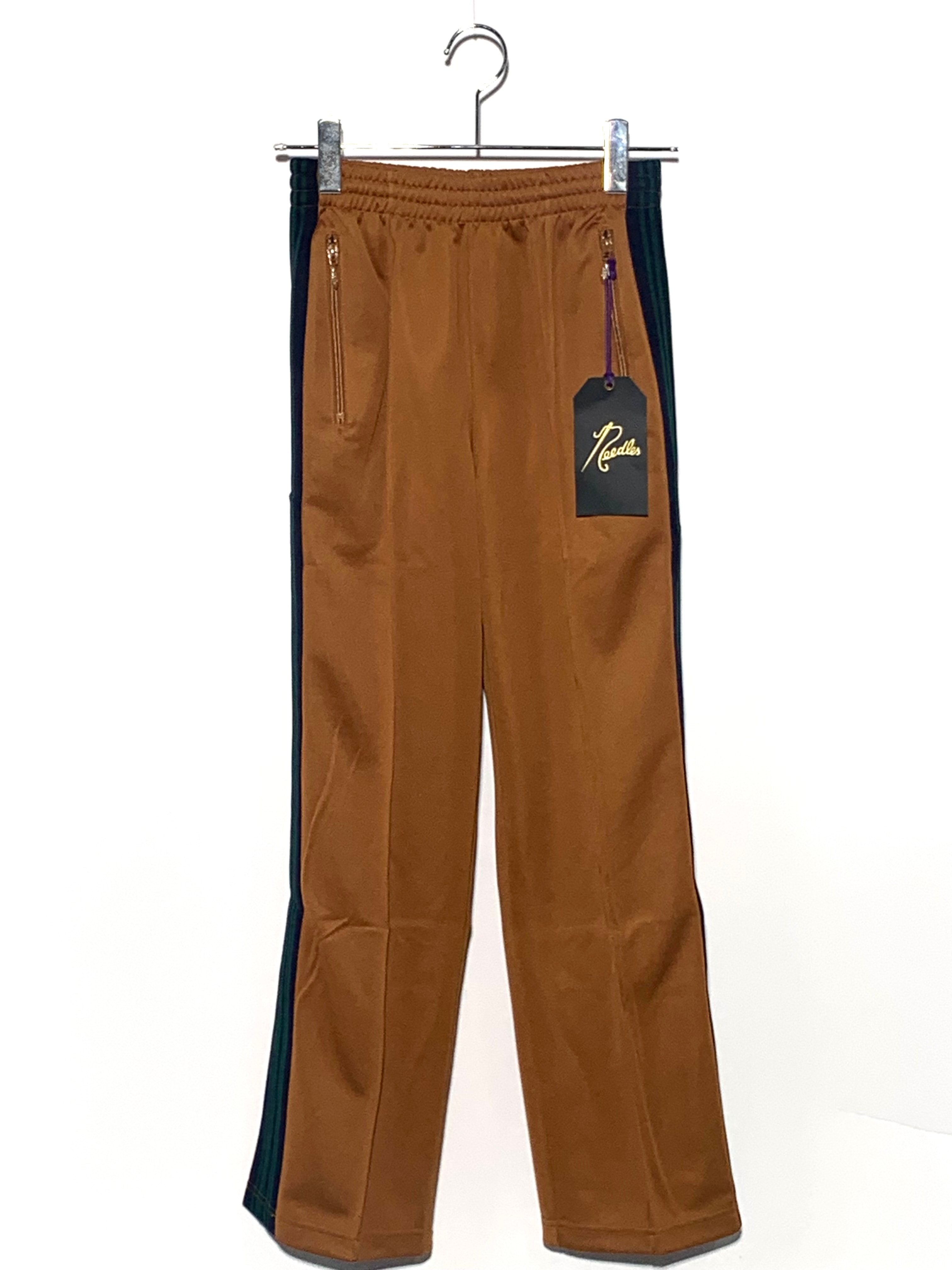 NEEDLES x Studious Exclusive Narrow Track Pant - Poly Smooth "Brown"