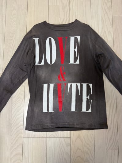 SAINT Mxxxxxx 22SS VLONE LS TEE "Black"