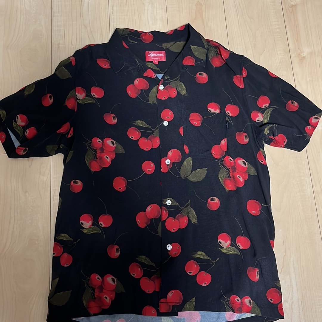 Supreme Cherry Rayon S/S Shirt "Black"