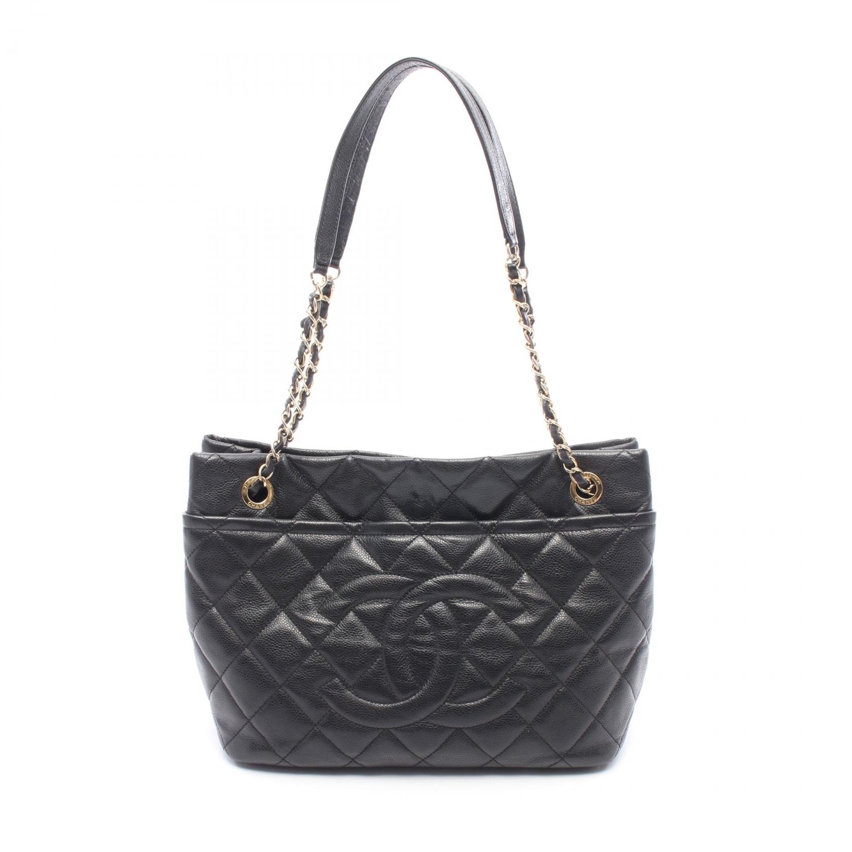 シャネル CHANEL マトラッセ ココマーク トートバッグ バッグ キャビアスキン(グレインドカーフ) レディース ブラック系 【中古】